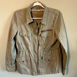 J.Crew Casual Chic Classic Twill Weathered Utility Jacket, Medium